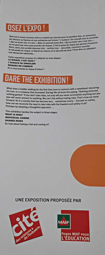 Banner describing exhibit