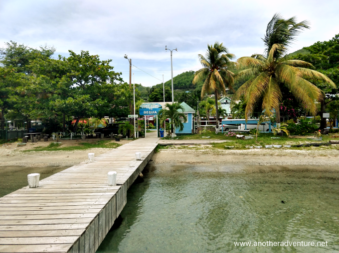 dinghy dock entrance to Bequia